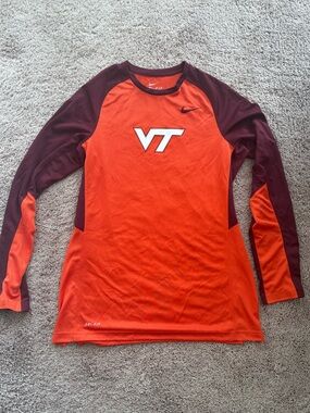 NWOT Nike Orange VT Performance Long Sleeve